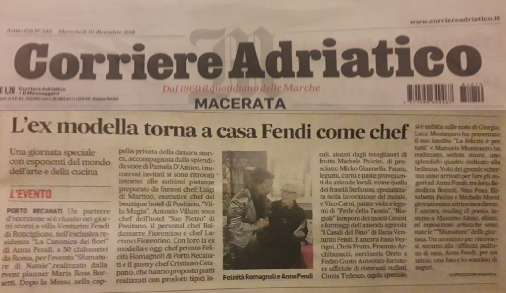 articolo CorriereAdriaticoAnnaFendi